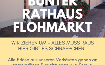 Rathaus-Flohmarkt am Samstag, 23.11.2024 von 10.00 – 14.00 Uhr